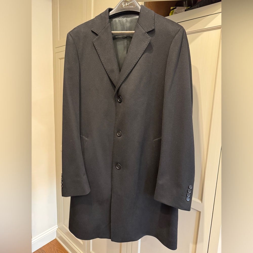 Loro Piana 100% Cashmere Topcoat for Saks Black Label, 40R Mint Condition!!